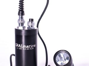 GRALmarine LED 18W valopää ja 10,2Ah akku -setti
