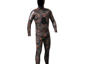 Sopras Apnea Man camo ruskea 3mm extra venyvä open cell vapaasukelluspuku