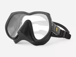 Poseidon Black Line sukellusmaski musta frameless maski